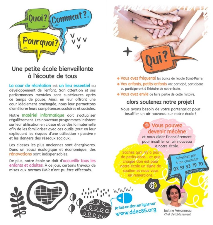 APPEL AUX DONS – DEDUCTIBLE DES IMPOTS – Ecole St Pierre Vairé APPEL AUX DONS – DEDUCTIBLE DES IMPOTS – Ecole St Pierre Vairé