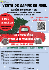 Fin commande sapins de noël